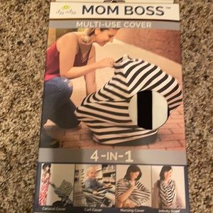 Multi use 4-in-1 nursing car seat cover